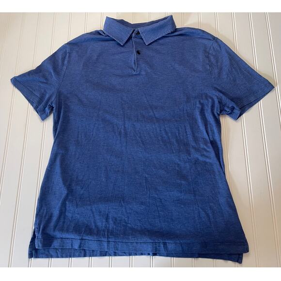 Lululemon Mens Polo Top Shirt Blue Lightweight Size Medium Large? READ - Picture 1 of 9